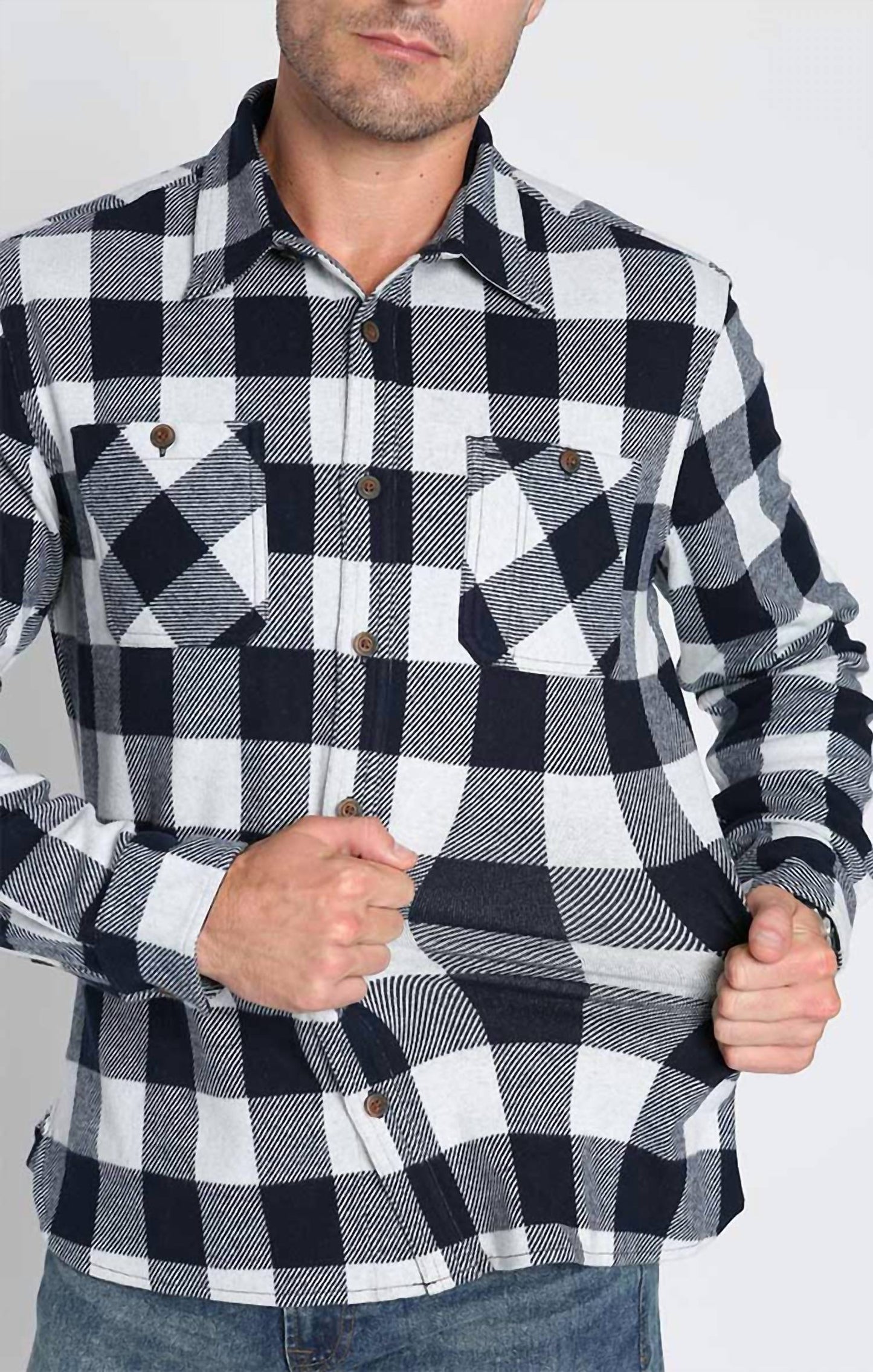 Jachs New York - Knit Flannel Shirt