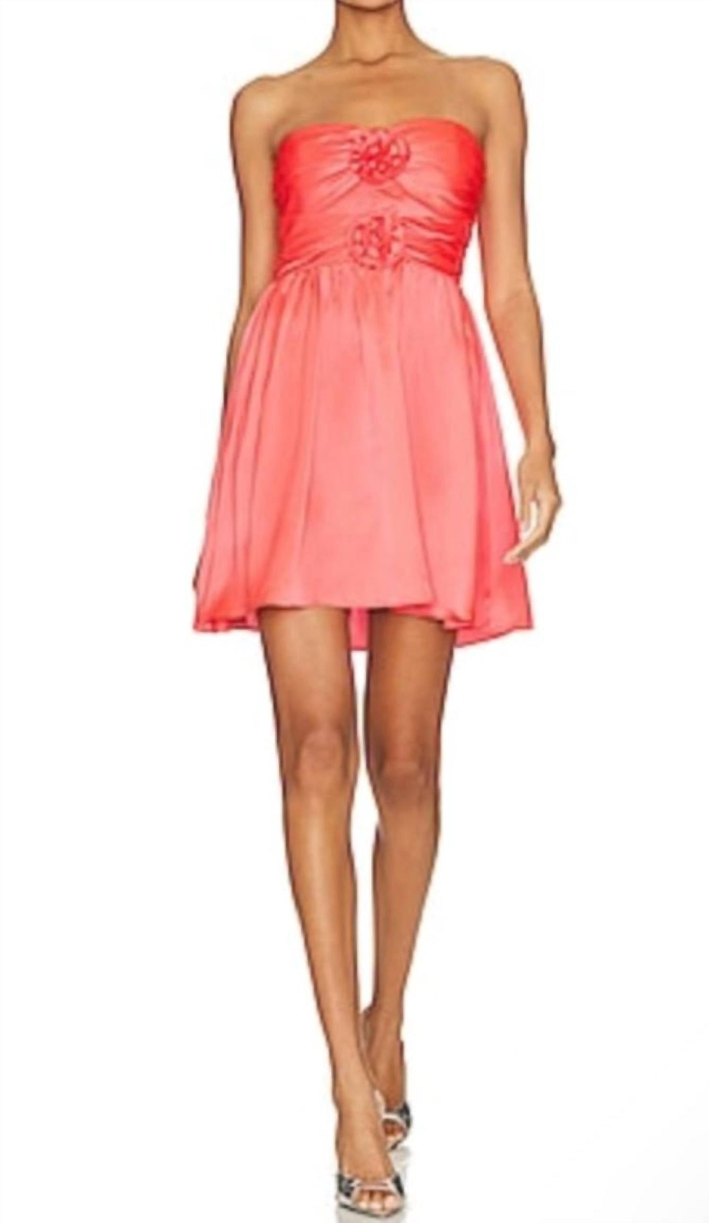 Amanda Uprichard - Kiera Strapless Silk Mini Dress