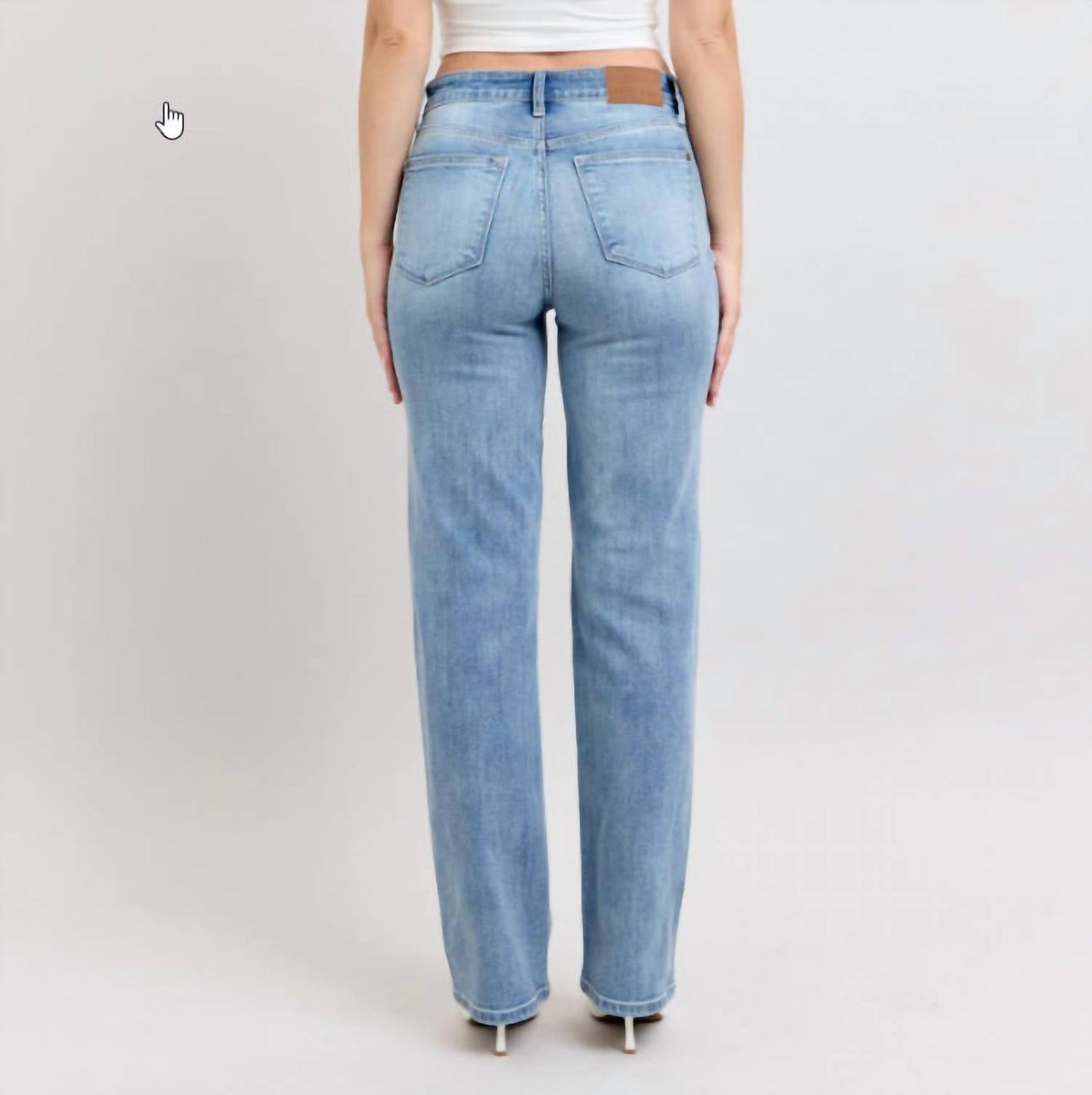 Judy Blue - High-rise Straight Leg Dad Jeans