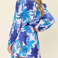 Double Take - Floral Bliss Long Sleeve Romper Ensemble with Pockets