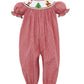Anavini - Kids Smocked Santa Claus Romper
