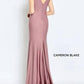 Cameron Blake - Sleeveless Jersey Sheath Gown