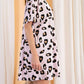 Easel - Leopard Oversize Knit Tee Dress
