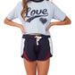 Conjunto de camiseta e short vintage Havana - Love Ringer
