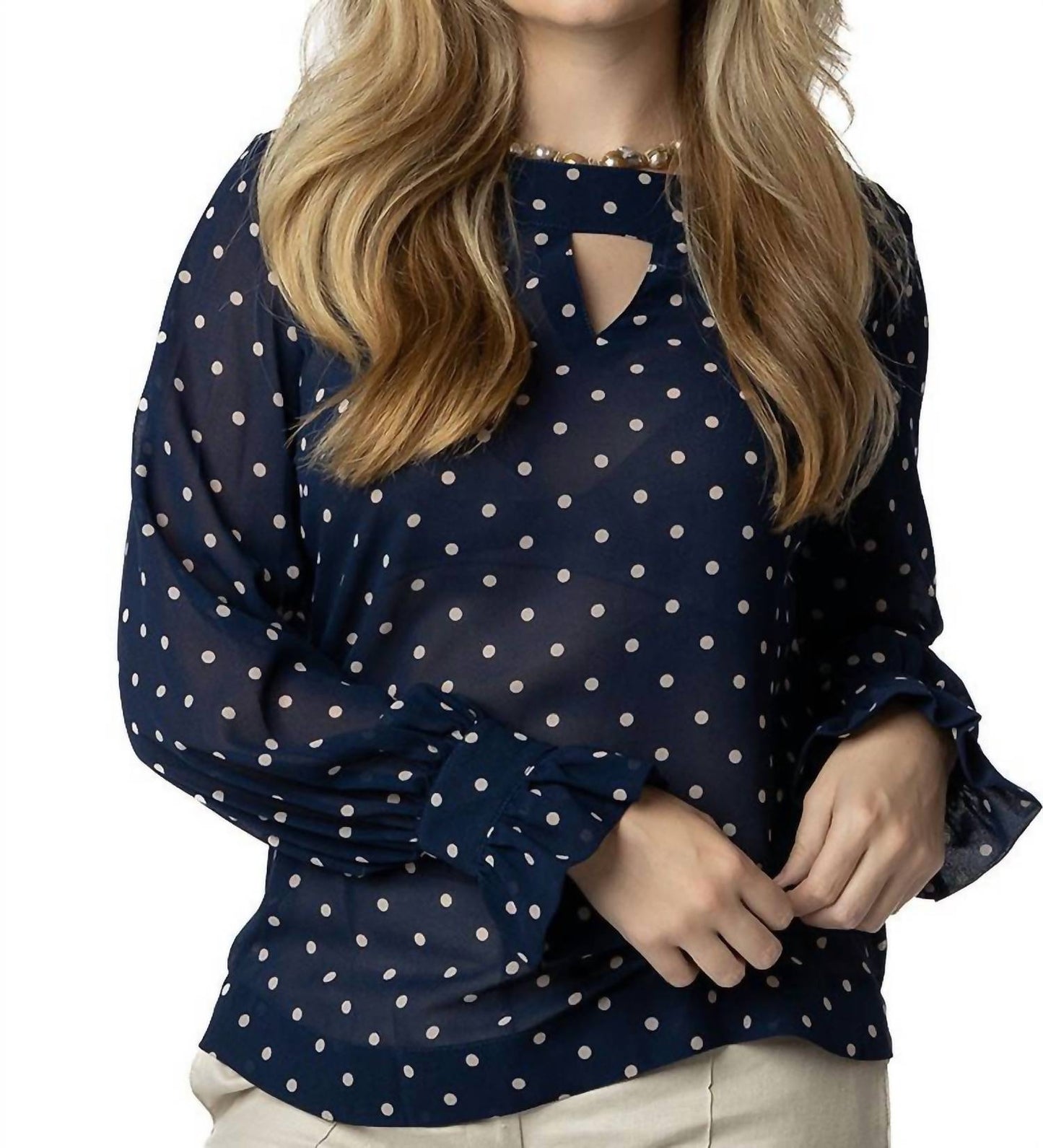 Coco Indigo - Positano Polka-Dot Blouse