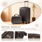 14' & 20' ABS Spinner Wheel Luggage Set with Cosmetic Case