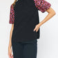 Entro - Embroidered Puff Sleeve Top