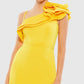 Ieena For Mac Duggal - One-shoulder Ruffle Mini Dress
