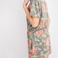 143 Story - Camo Floral Print Side Pocket Romper