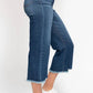 Judy Blue - High Rise Button Fly Crop Wide Leg Jeans