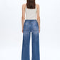 Bayeas - Hailee High Rise Relaxed Straight Jeans With Raw Hem