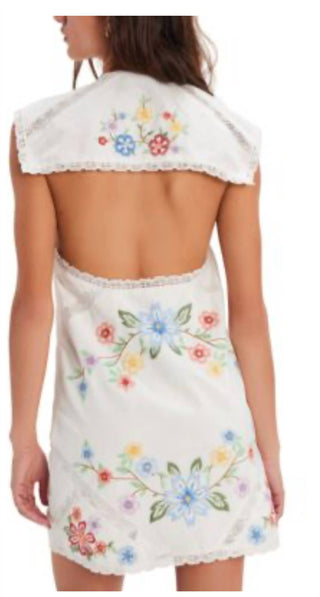 Free People - Willow Embroidered Mini Dress