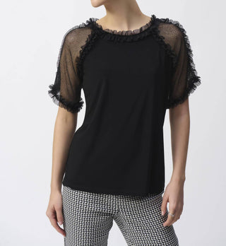 Joseph Ribkoff - Silky Knit and Mesh Top