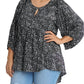 Umgee - Babydoll Keyhole Blouse