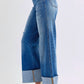 Judy Blue - Cuffed Retro Wide Leg Jeans