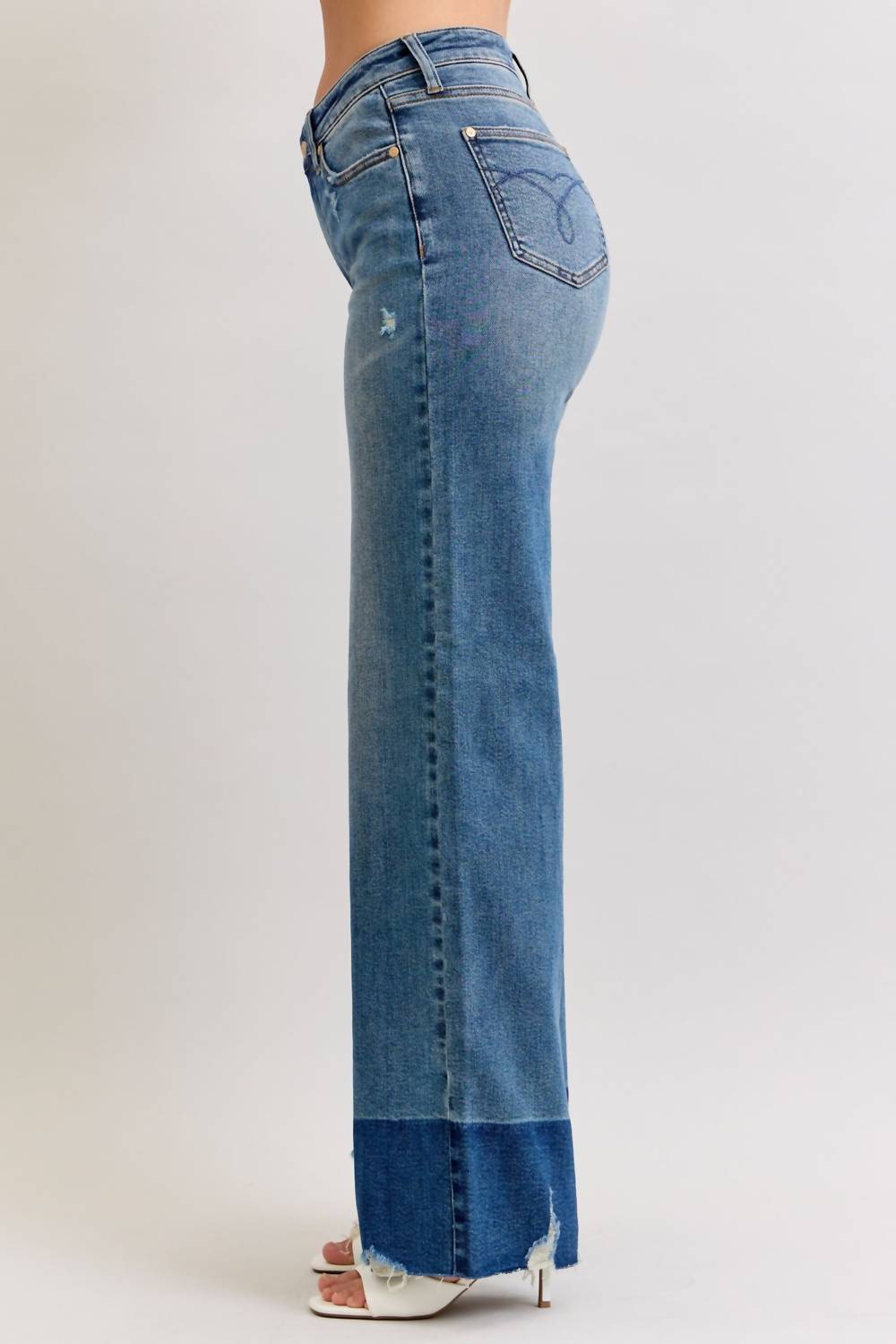 Judy Blue - High Rise Column Straight Leg Jean