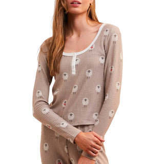 Z Supply - Blusa de manga comprida Fireside Sheep