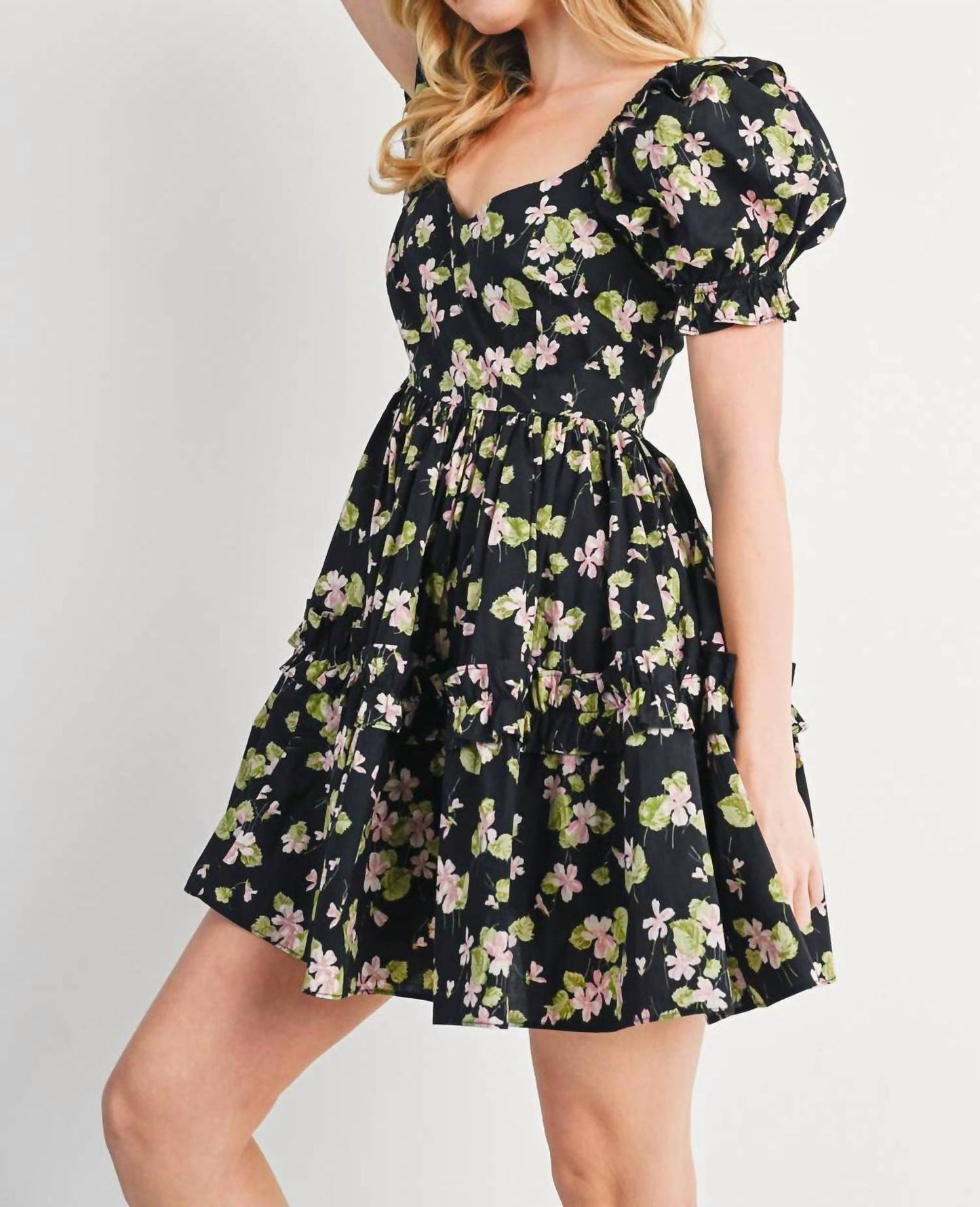 Bluivy - Freya Floral Babydoll Dress
