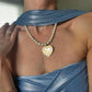 Eklexic - Women's Pearl & Hildegard Pendant Necklace