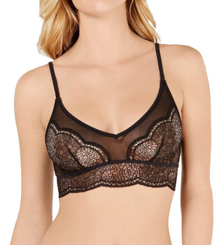 Calvin Klein - Sutiã Triângulo com Renda Craquelada