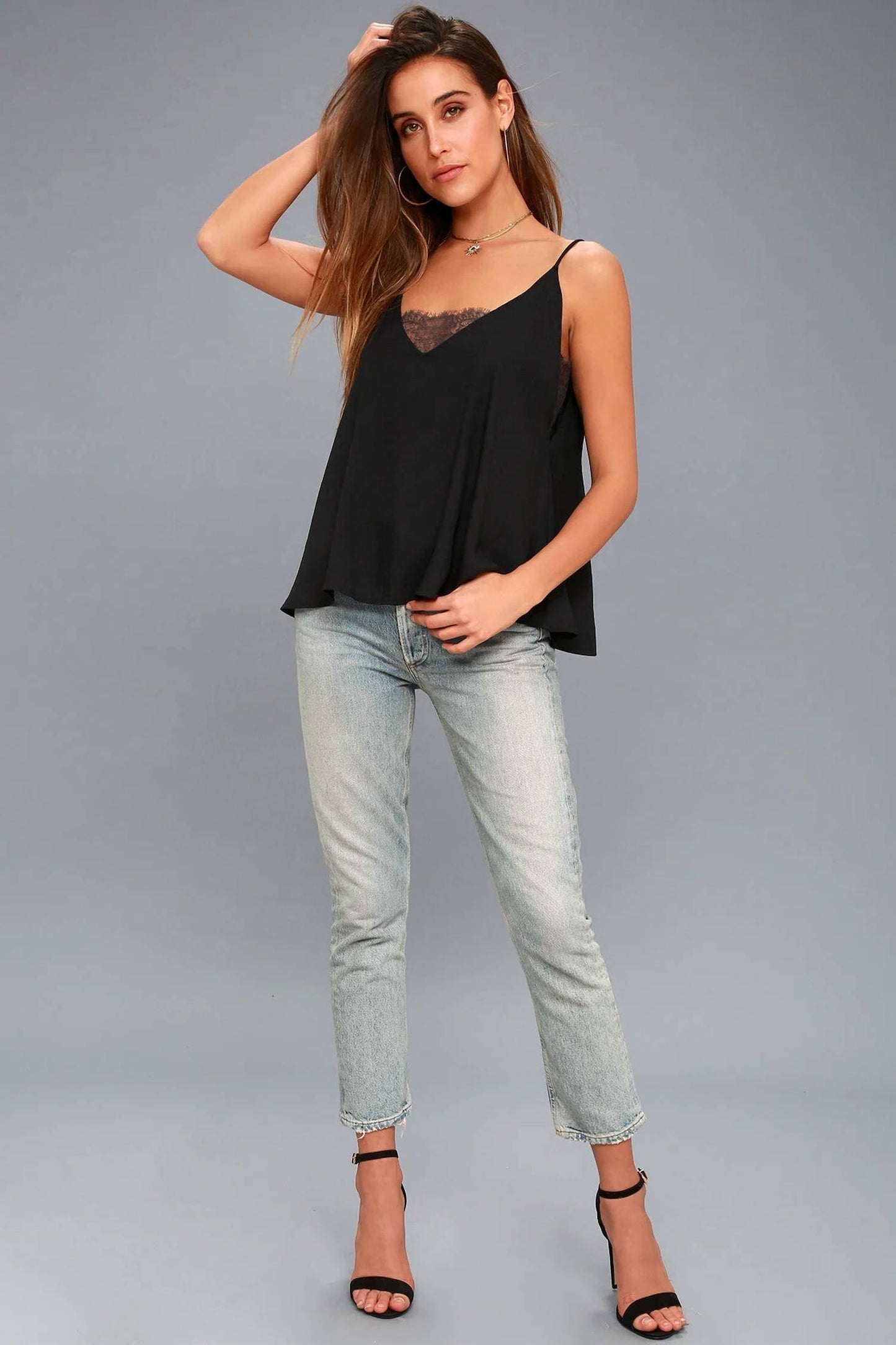 Free People - Deep V Bandeau Lace Camisole