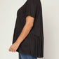 Entro - Short Sleeve Peplum Top