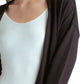 Kensie - Long Sleeve Draped Fleece Knit Jacket With Pockets