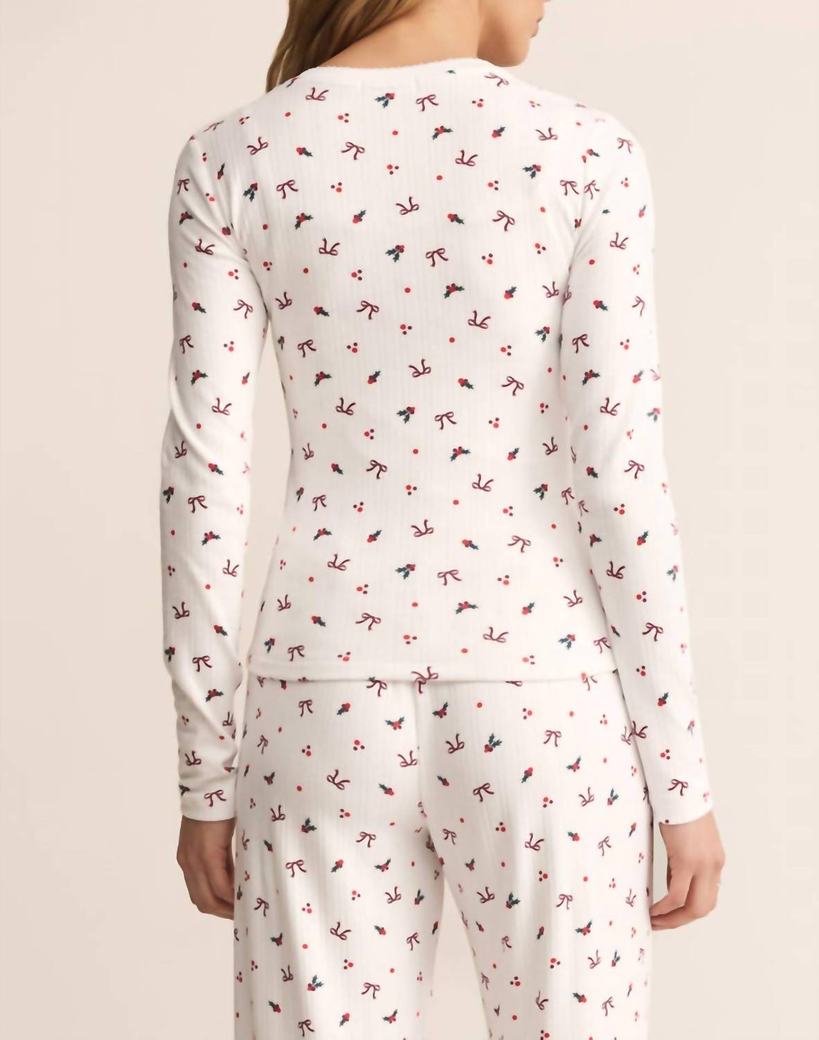 Z Supply - Holly Pointelle Long Sleeve Top