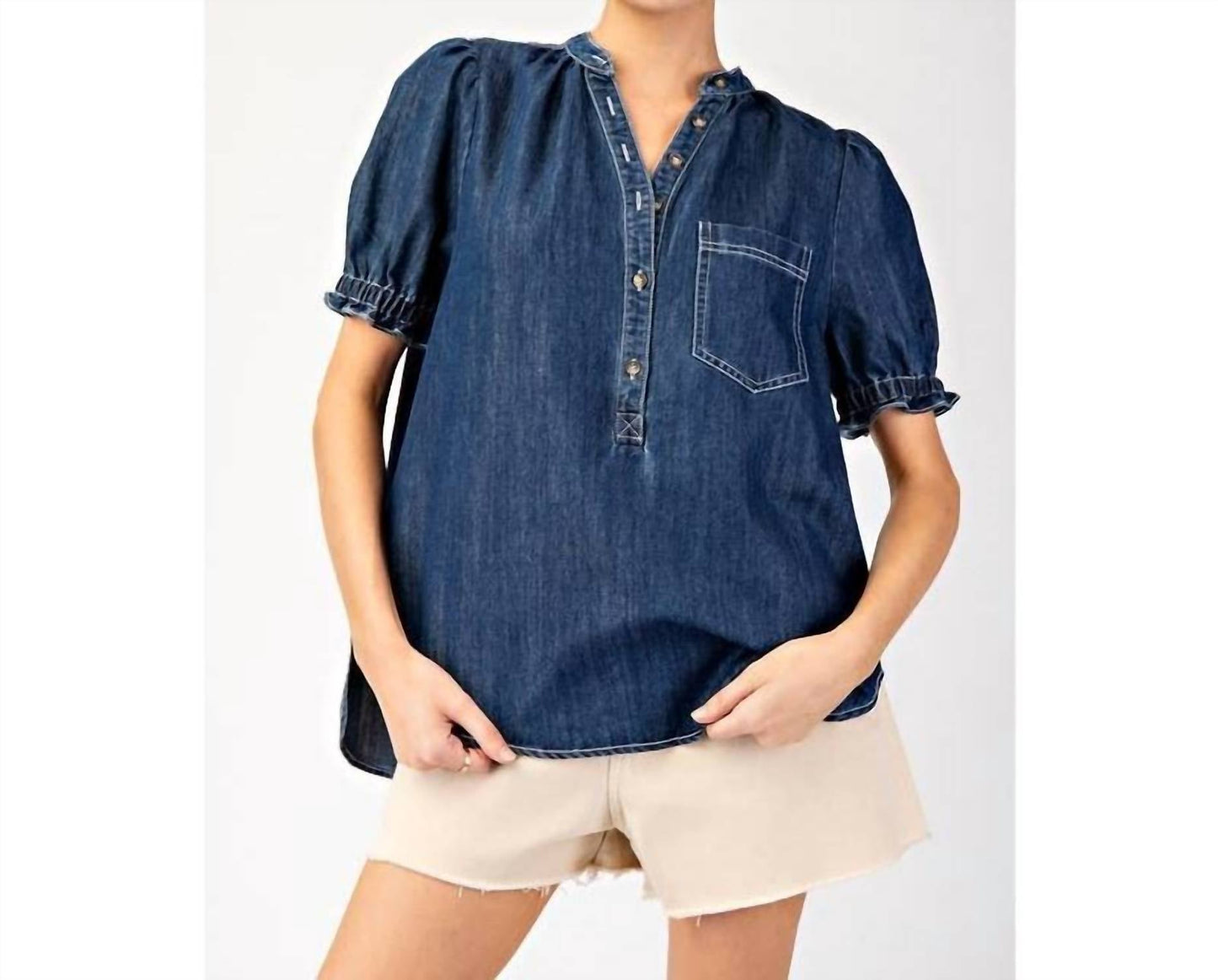 Style Usa - Denim Top