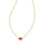 Kendra Scott - Colar com pingente curto Mini Abbie Gold Satellite