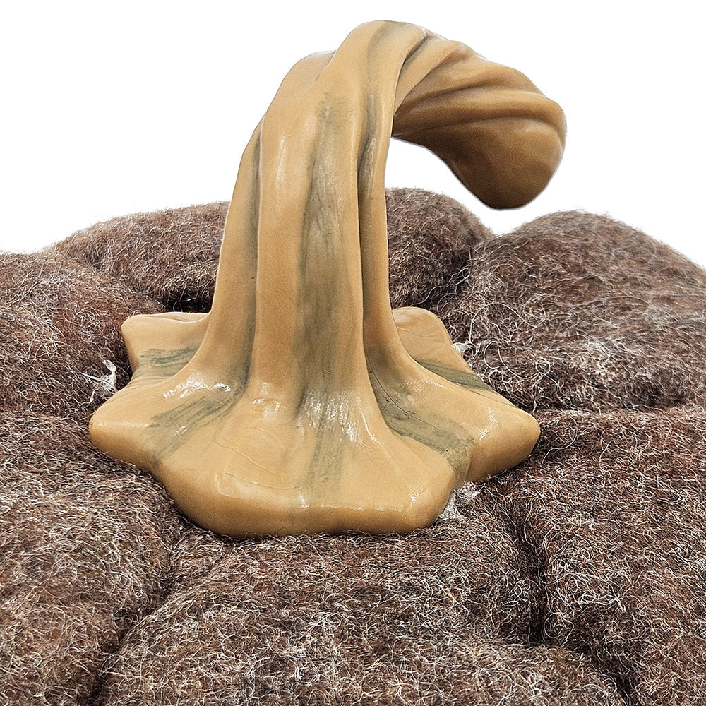 Set of 3 Plush Fabric Pumpkins in Brown