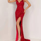 Aleta - Feather Strap Sweetheart Neck Long Gown