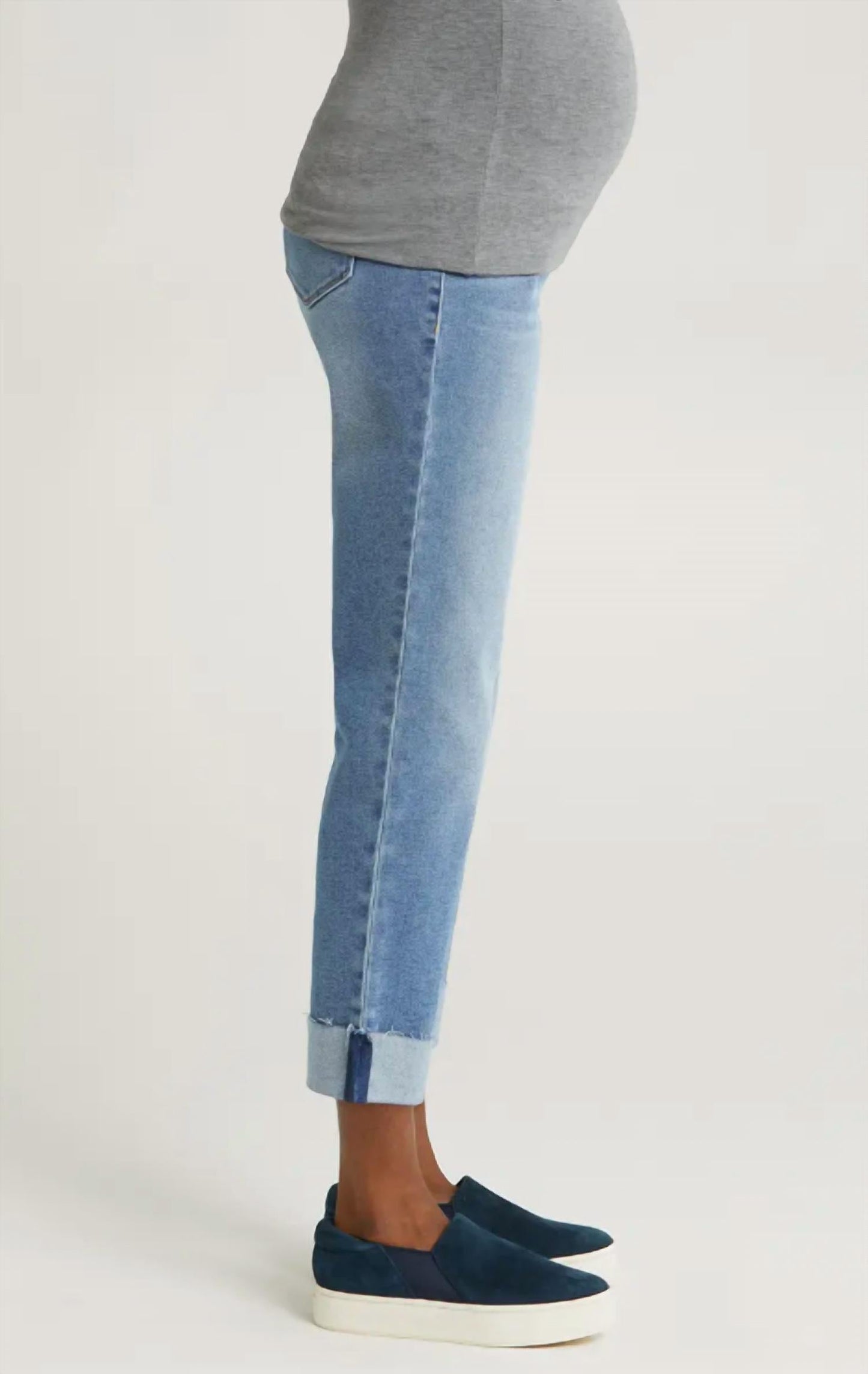 1822 Denim - Women's Maternity Cuffed Slim Jean With Bellyband