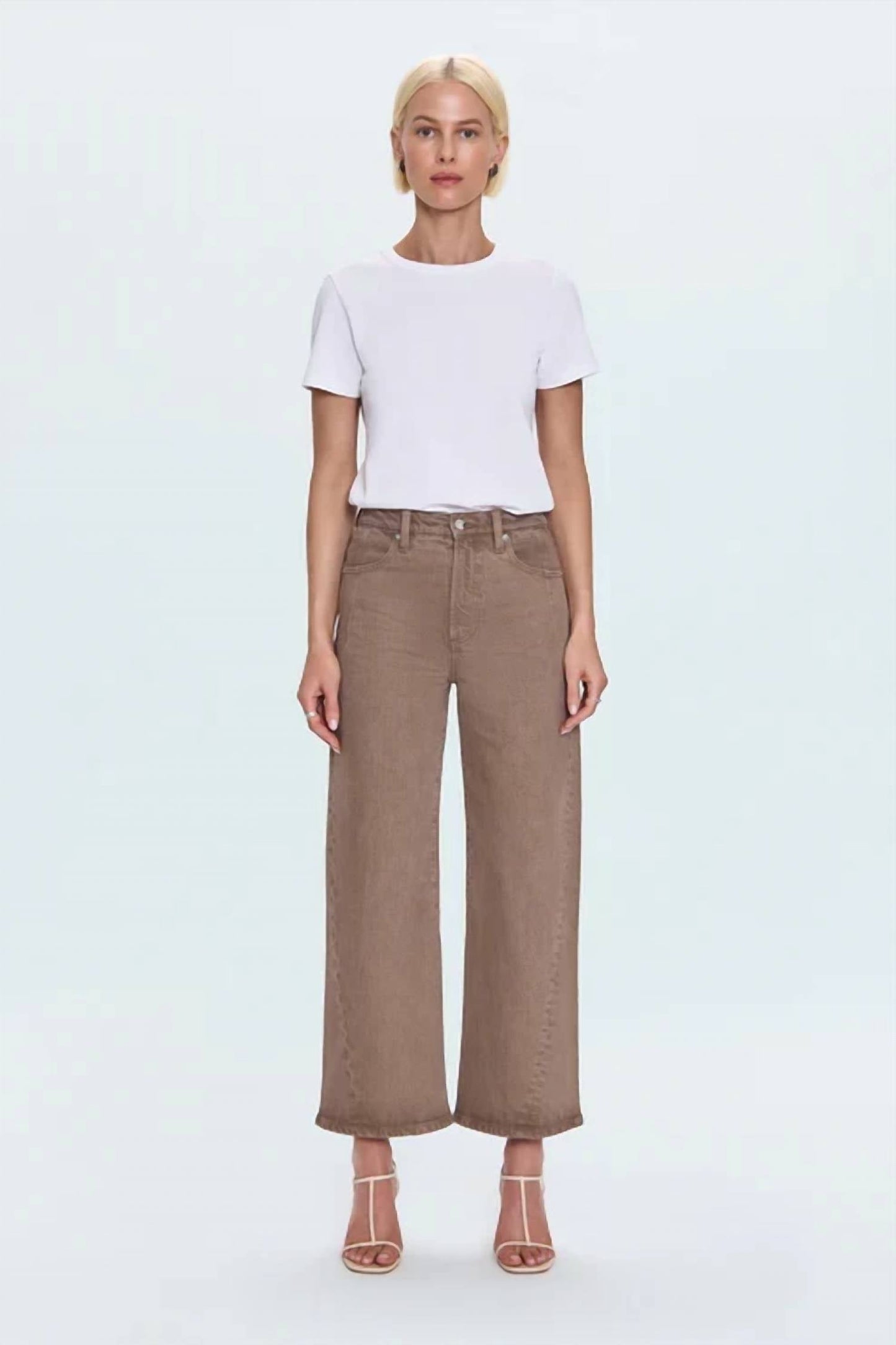 Pistola - Kyra High Rise Bowed Wide Leg Jeans