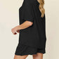 Double Take - Cozy Comfy Fit T-shirt & Shorts Set
