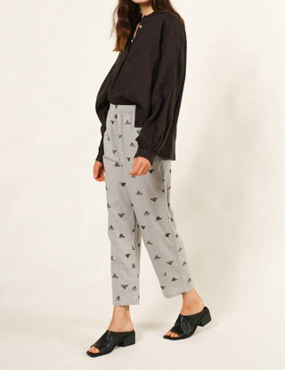 124 Voltaire - Calça Cônica com Estampa Triângulo