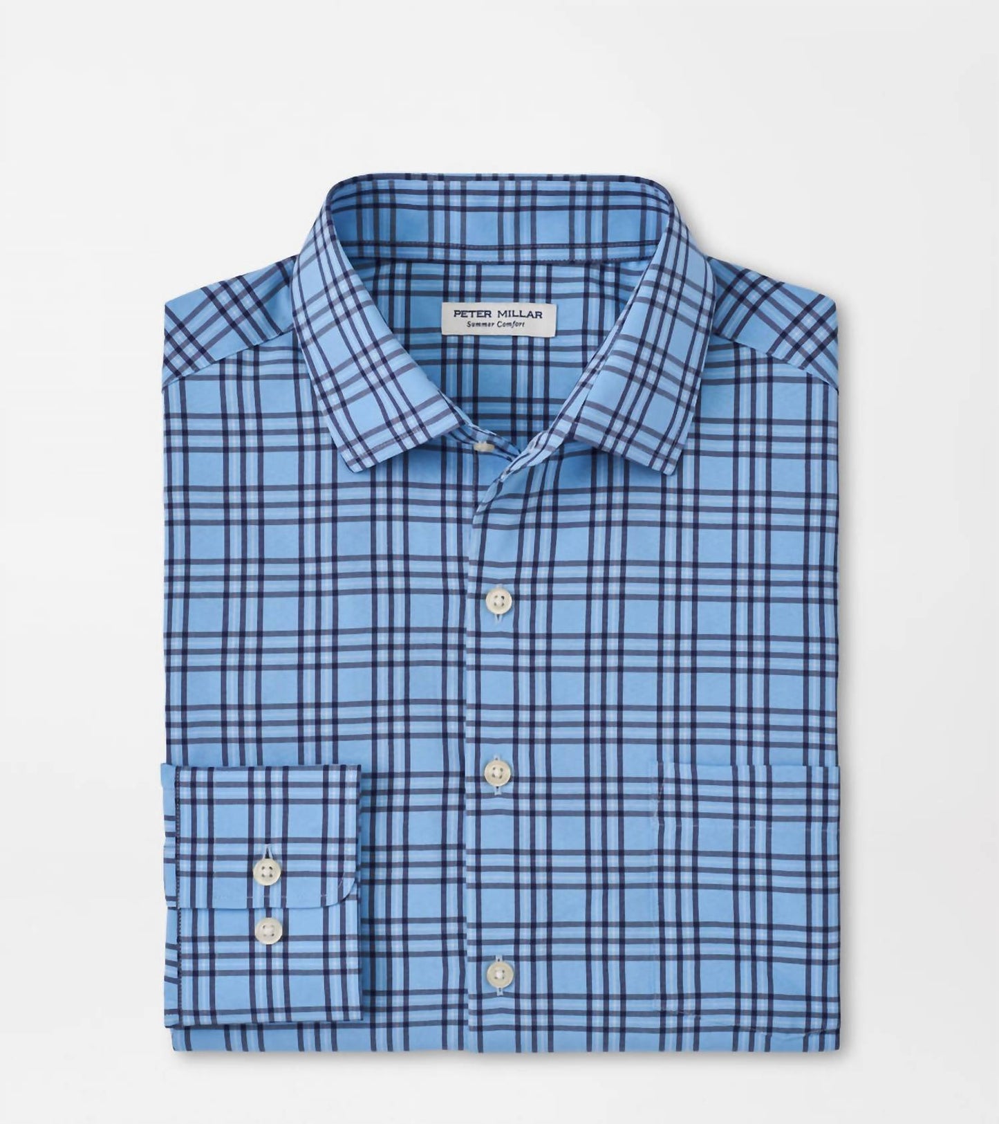 Peter Millar - Camisa esportiva de popeline Darien Performance