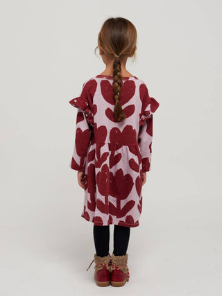 Bobo Choses - Vestido retrô com babados e flores