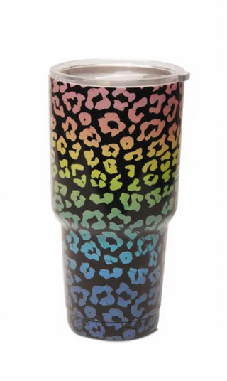 Beauty Stash - Copo Rainbow Leopard