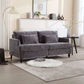 Mid Century Modern Fabric Loveseat Sofa, 2 Seat Upholstered Couch