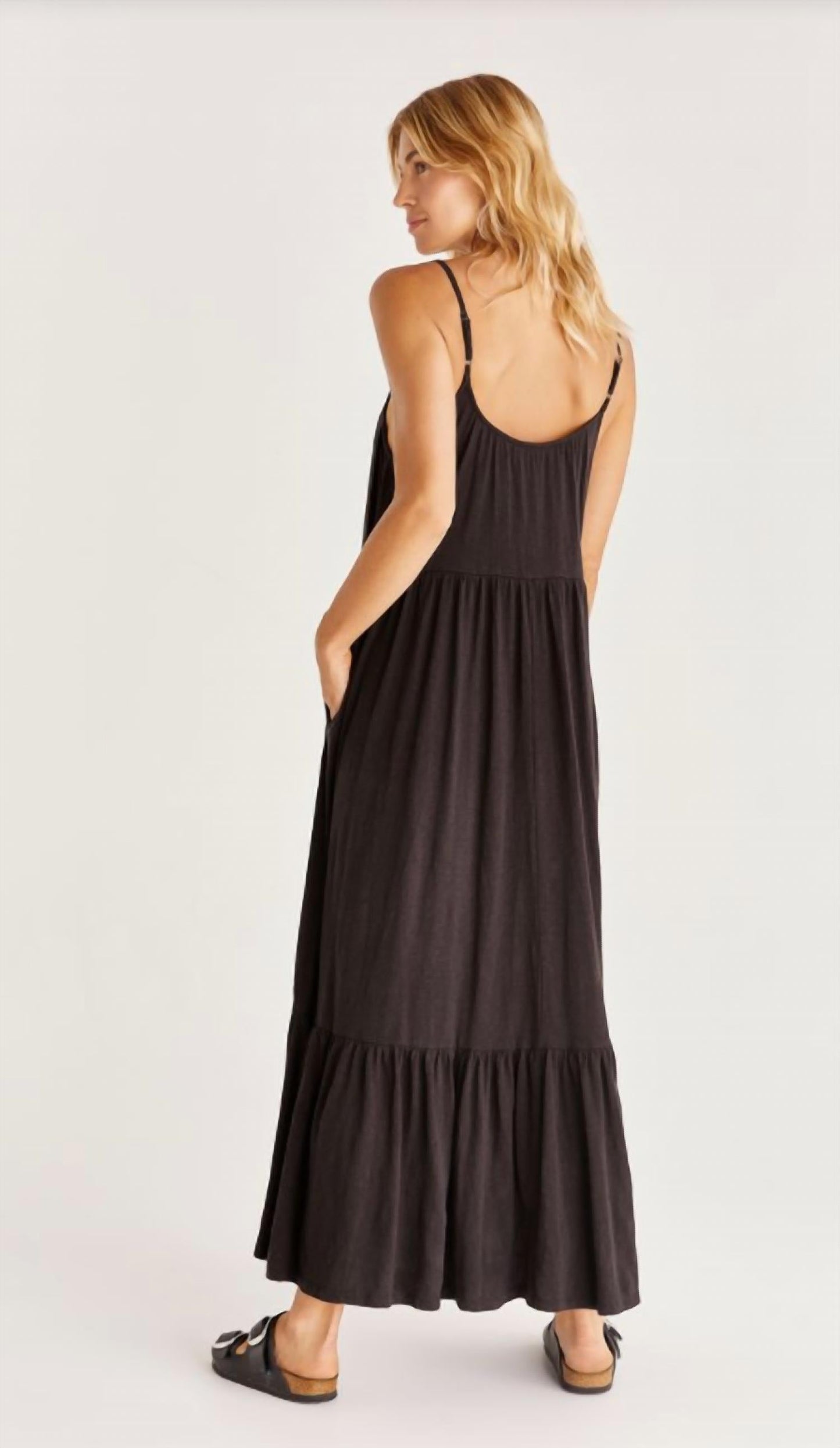 Z Supply - Vestido Midi Lido Slub