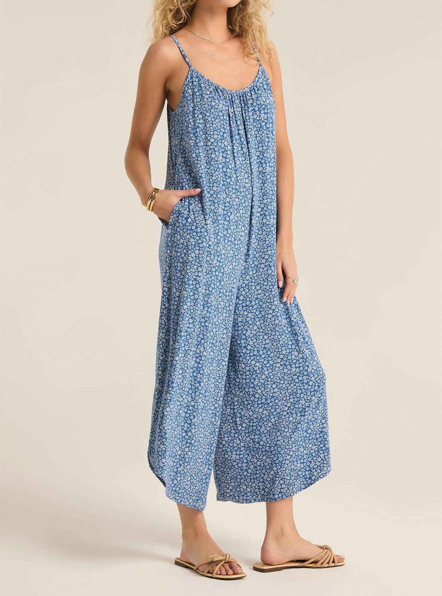 Z Supply - FLARED DEVAL DITSY JUMPSUIT