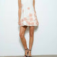 Ina - Sleeveless Floral Applique A-line Dress
