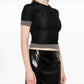 Christopher Esber - Sheer Overlay Loophole Ribbed Baby Tee