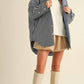 Klesis - Striped Padded Oversized Shacket