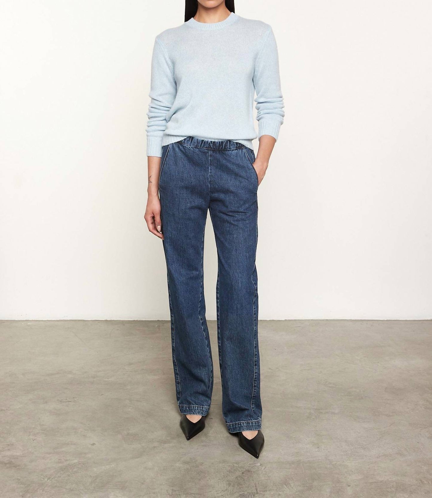 Enza Costa - CASHMERE EASY LONG SLEEVES CREW TEE