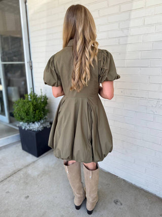 Aureum - Marie Bubble Hem Mini Dress