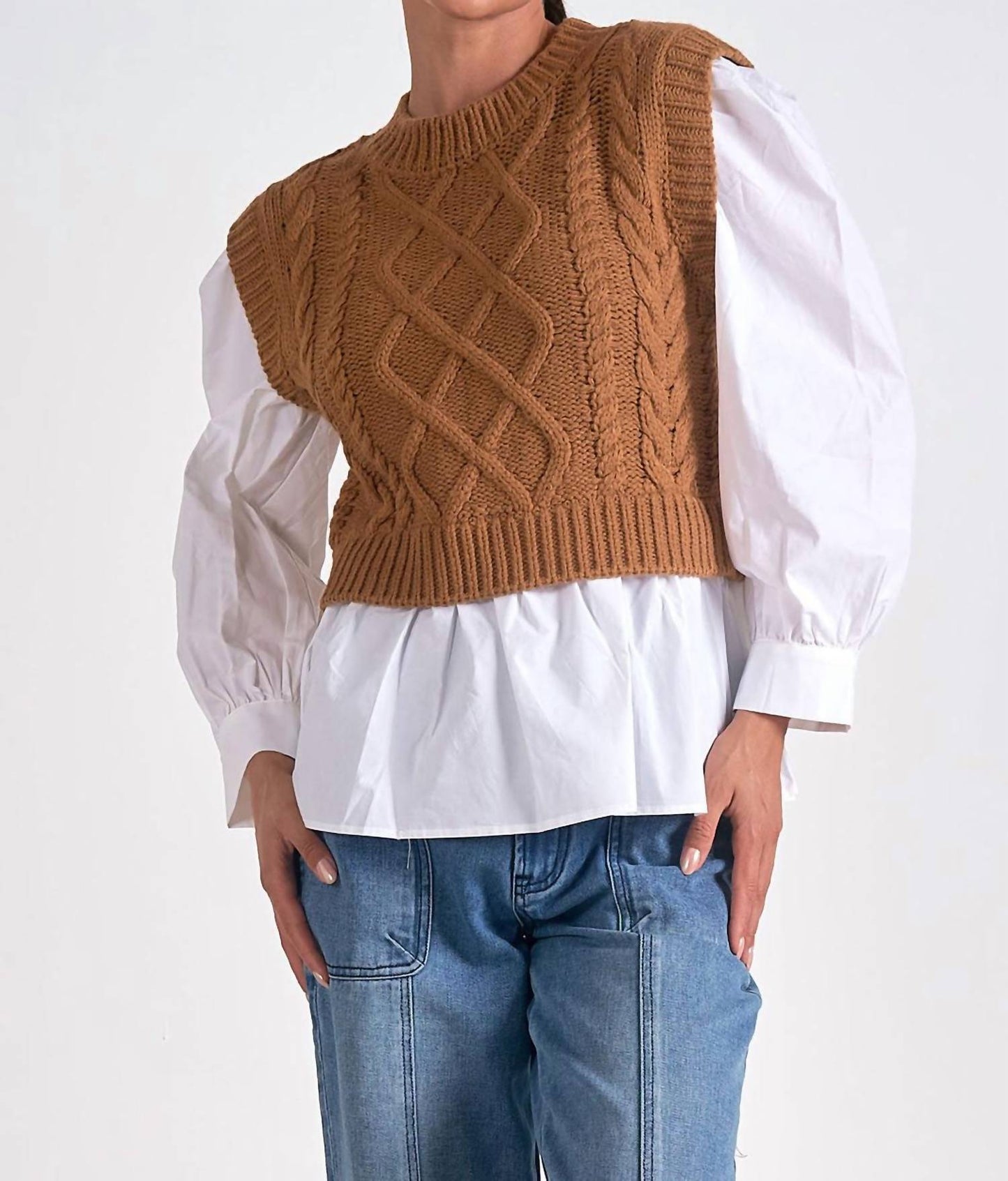 Elan - Elisa Layered Sweater Vest