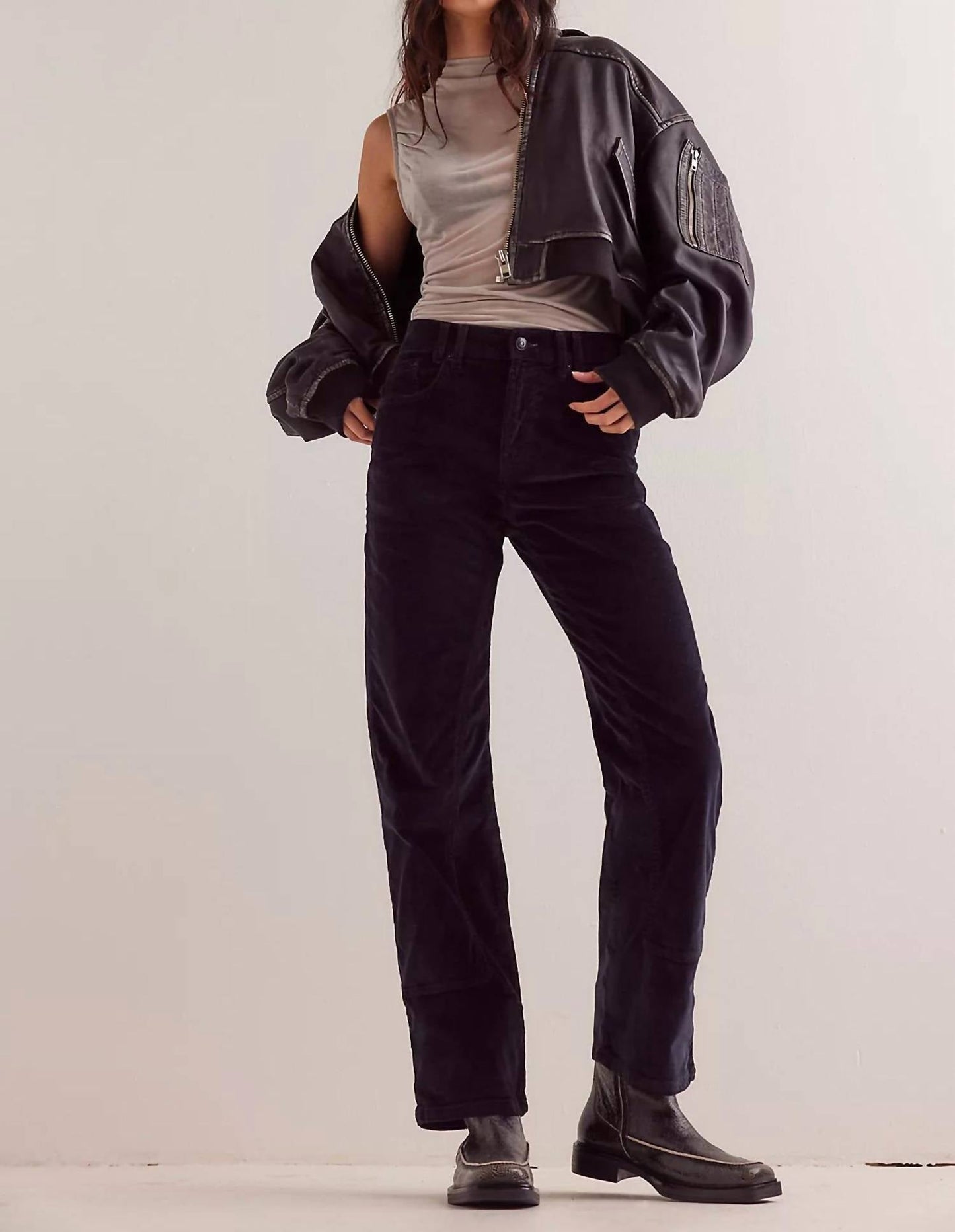 Free People - Risk Taker Cord Straight Leg Pants