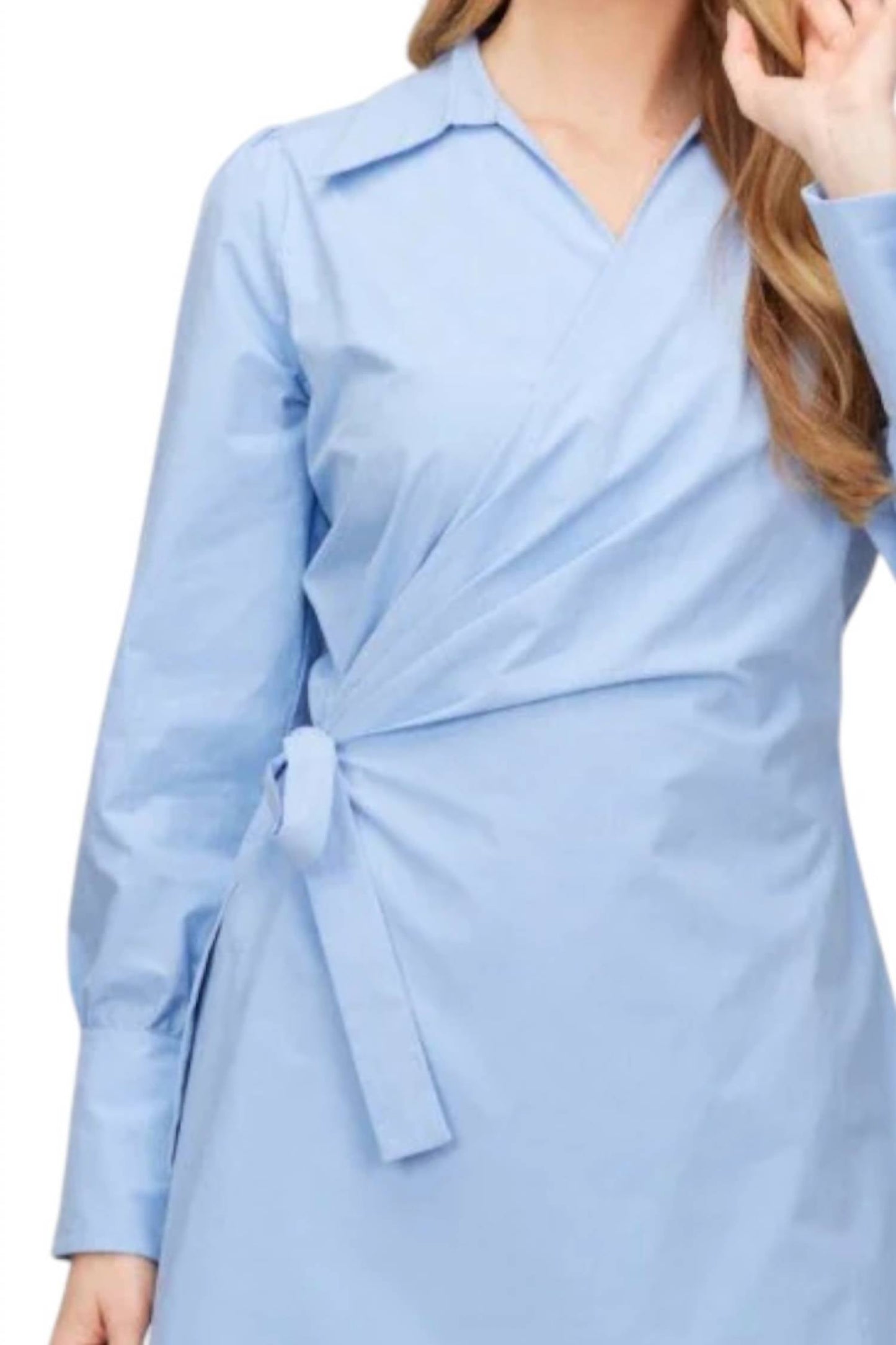 Before You Collection - Mid-weight Poplin Wrap Shirt Dress